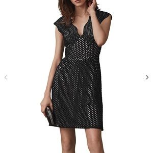 NWT Reiss Marianna Lace Fit and Flare Dress Size 4
